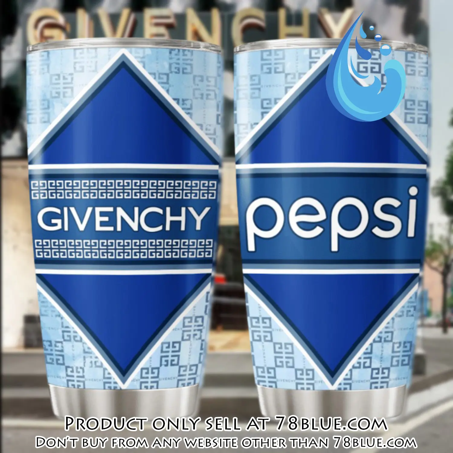 Givenchy pepsi stainless steel tumbler 20oz30oz 78b1139730